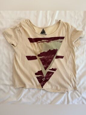 Volcom Cactus Graveyard Rebel T Shirt - Women's 2011, Beige & Cream, Size XS
